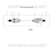 ANTRIEB, DRIVE SHAFT, FRONT (FROM 2/16/16)