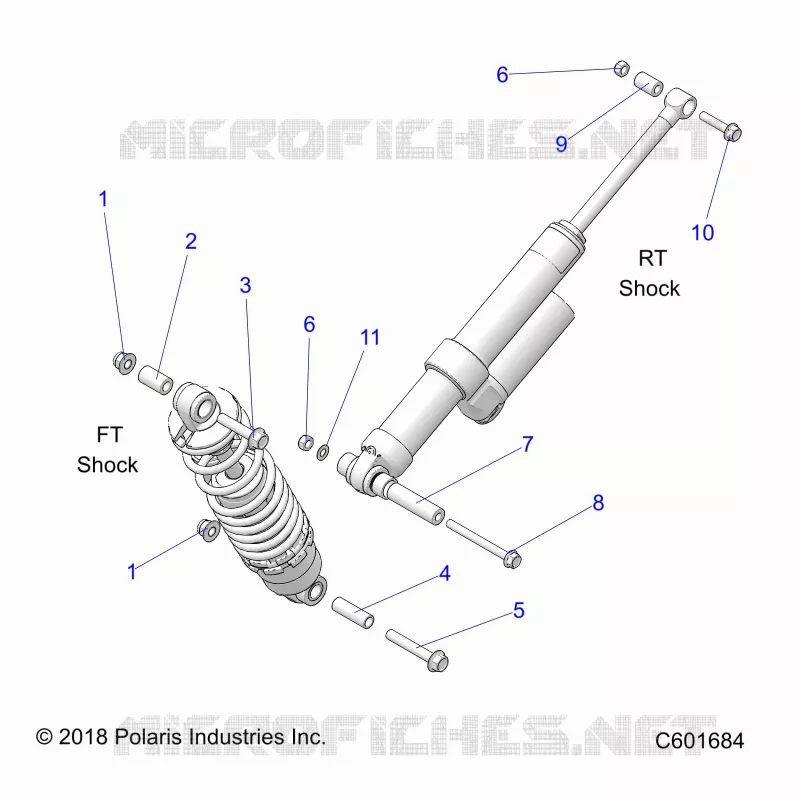 SUSPENSION, SHOCK MOUNTING, REAR SUSP.