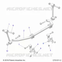 SUSPENSION, FRONT, STABILISATORSTANGE