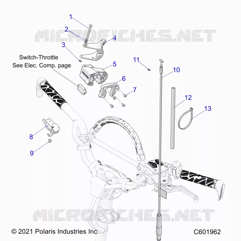 MOTOR, THROTTLE CONTROL ASM.