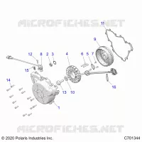 ENGINE, STATOR AND FLYRAD