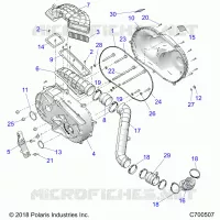ANTRIEB, CLUTCH COVER AND DUCTING