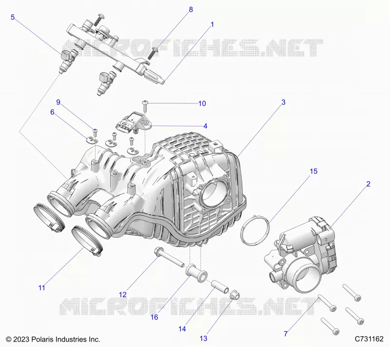 ENGINE, LUFTEINLASS MANIFOLD
