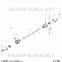 DRIVE TRAIN, GETRIEBE VORNE SHAFT