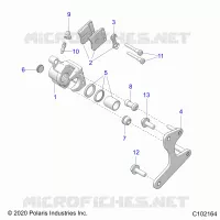 BRAKES, BREMSZANGE HINTEN