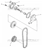 WASSERPUMPE 500 EFI 0963774 and EUROPEAN 500 EFI E963774 (4936183618C009)