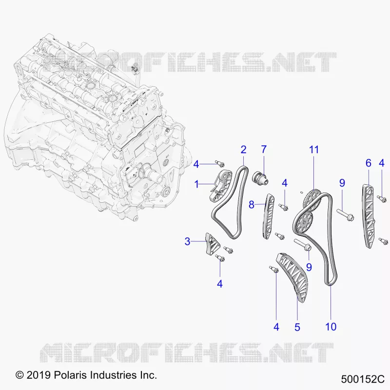 ENGINE, TIMING KETTEN AND RELATED
