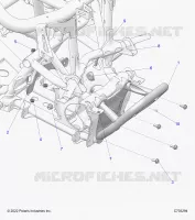 CHASSIS, MOUNTING, FRONT GEARCASE AND BUMPER VORNE
