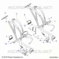 SITZ MOUNTING, FRONT, 6 POINT
