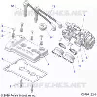 ENGINE, THROTTLE BODY AND VENTILDECKEL
