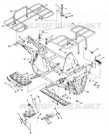 FRAME ASSEMBLY W/RACKS 250 4X4