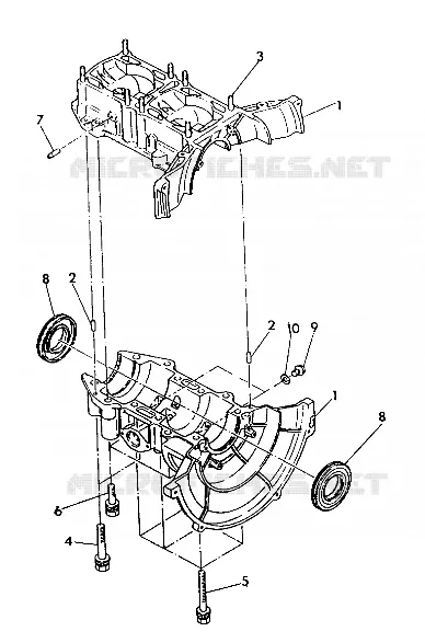 CRANKCASE SPORT/SPORT GT (4921282128041A)
