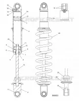 SUSPENSION, FEDER TRACK (COIL OVER)