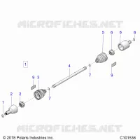ANTRIEB, DRIVE SHAFT, FRONT