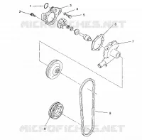 WASSERPUMPE 500 EFI/0930674 and  500 EFI SKS/0930574 (4922962296031A)