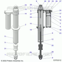 HINTERRADAUFHÃ„NGUNG SHOCK INTERNALS