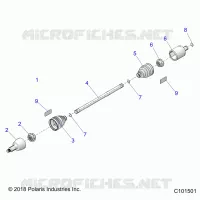 ANTRIEB, DRIVE SHAFT, FRONT