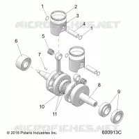 ENGINE, PISTON AND KURBELWELLE