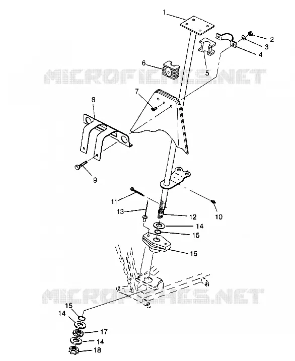 Lenksäule ASSEMBLY Trail Boss W948527 (4926822682B004)
