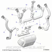 INSTRUMENTENTAFEL, HEATER DUCTING