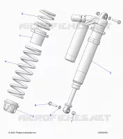 SUSPENSION, FRONT SHOCK MOUNTING, DELUXE