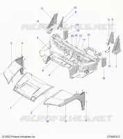 HAUBE, LINER, FRONT FENDERS, A PILLARS