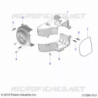 ENGINE, FAN COVER AND ABSCHIRMRAHMEN