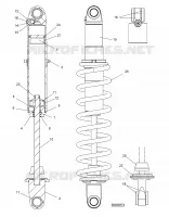 SUSPENSION, FEDER TRACK (COIL OVER)
