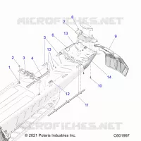 CHASSIS, REAR, MISC. COVERS AND SNOWFLAP- S22TFK8RS/8RE ALL OPTIONEN (C601997)