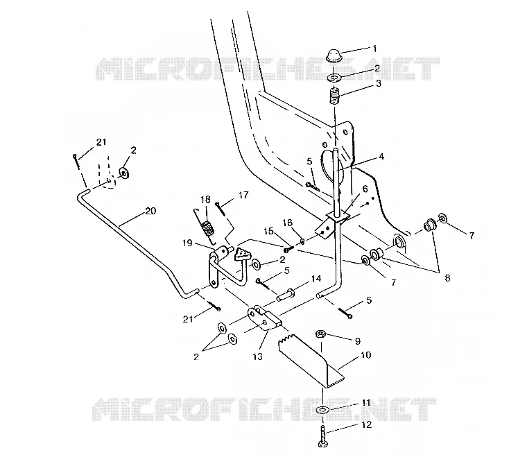FOOT PEDAL   BREMSE ASSEMBLY 6x6 400L, SWEDISH S948740 and  NORWEG (4926812681004A)