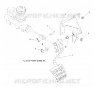 BREMSES, PEDAL AND MASTER CYLINDER MOUNTING