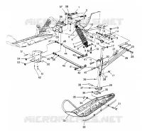 FRONT SUSPENSION AND SKI 500 CARB 0962764 (4931873187A013)