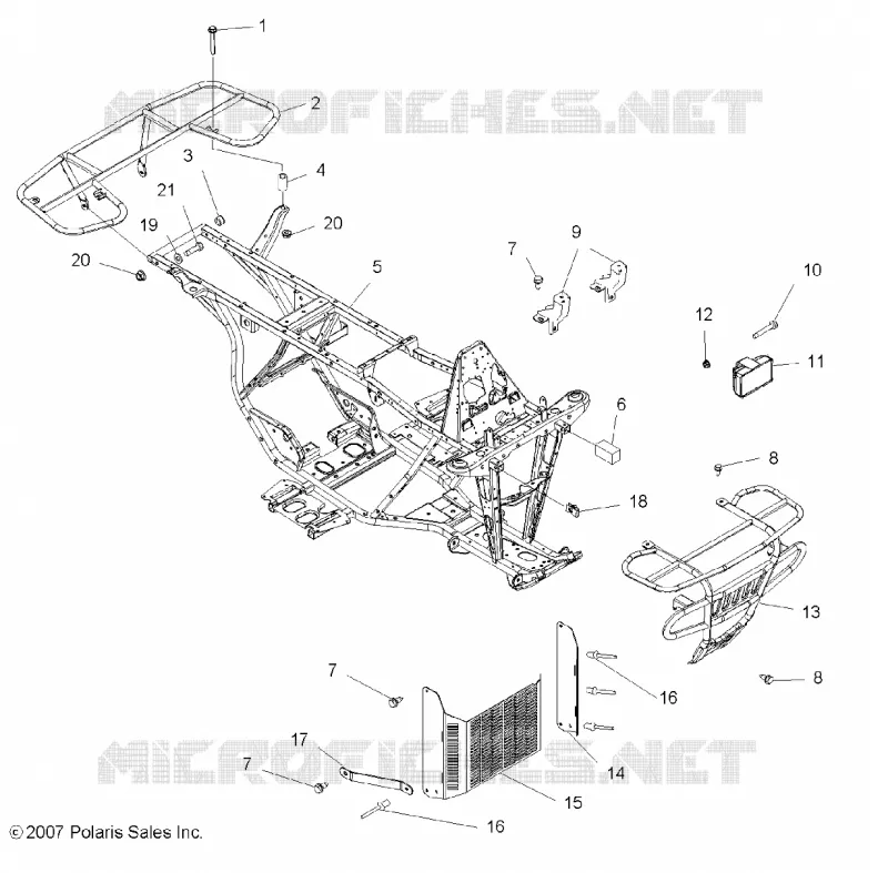 CHASSIS, RAHMEN, RACKS AND BUMPER
