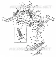FRONT SUSPENSION AND SKI ULTRA 0976778 AND EUROPEAN ULTRA E976778 (4938053805B001)