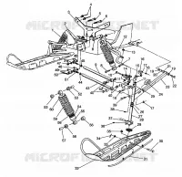 FRONT SUSPENSION AND SKI 600 XCR 0961676 AND EUROPEAN 600 XCR E961676 (4932123212B001)