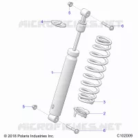 SUSPENSION, FRONT SHOCK