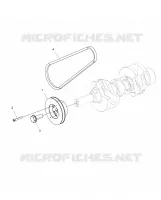 ENGINE, DRIVE ROLLE AND DRIVE BELT