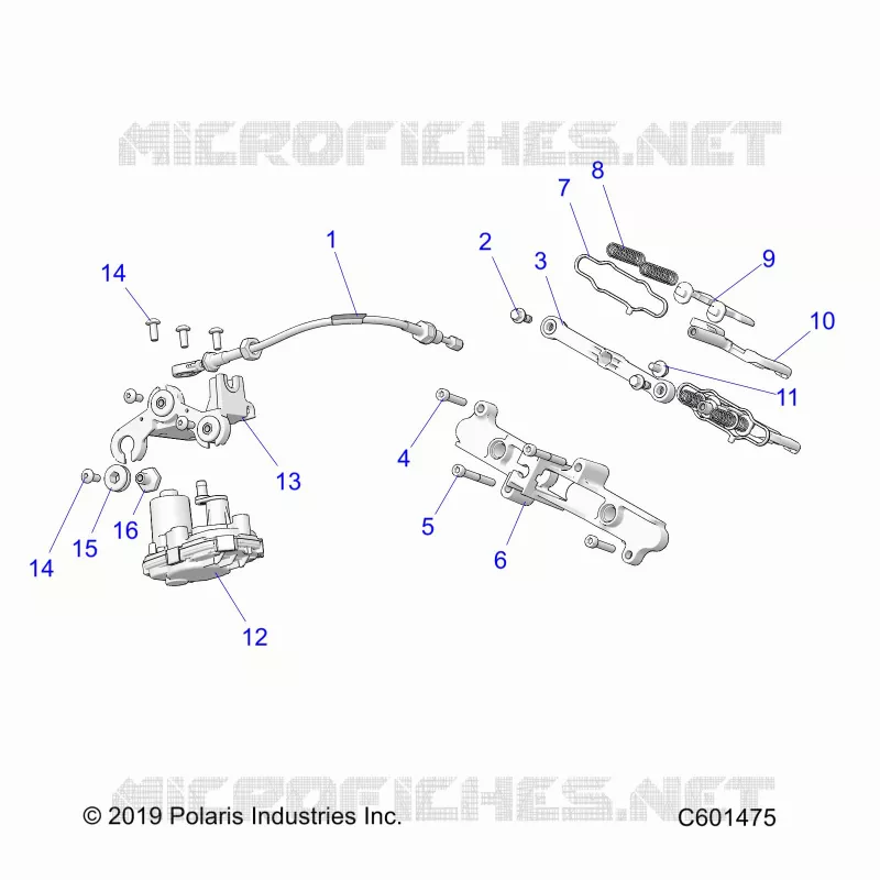 ENGINE, AUSPUFFKLAPPE ASM. AND ACTUATOR -S24TLC8RS/8RE (C601475)