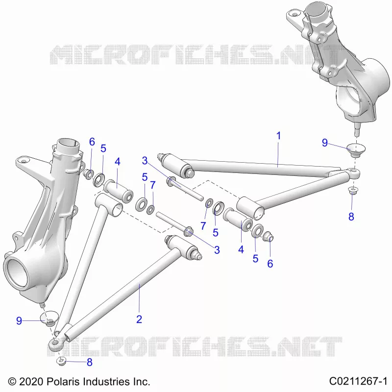 SUSPENSION, A-ARM AND STREBE MOUNTING