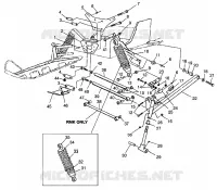 FRONT SUSPENSION AND SKI STORM 0975782, STORM SE H975782, EUROPEAN STORM SE (4937823782B003)