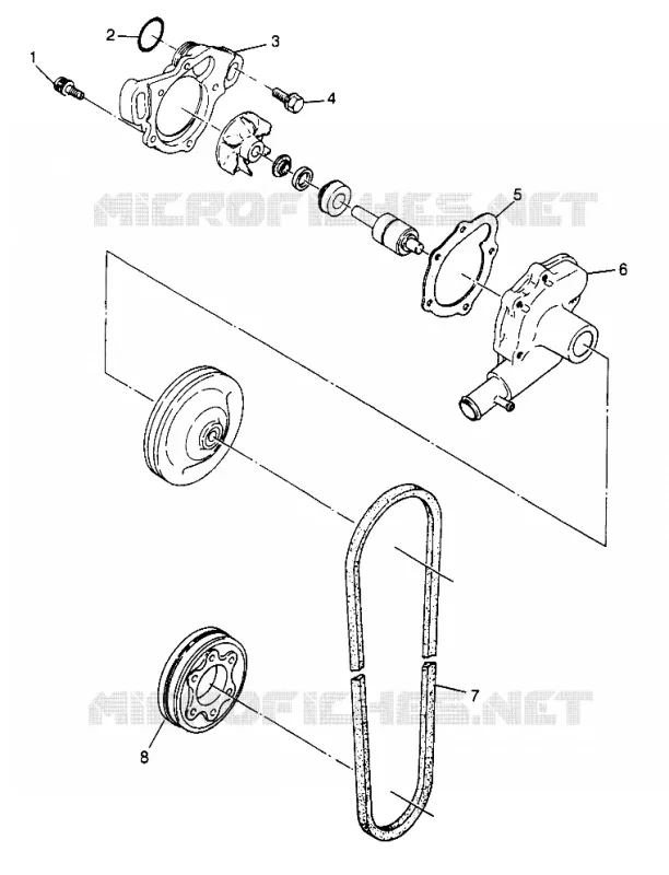 WASSERPUMPE 500 0972764, EUROPEAN 500 E972764, 500 SKS 0972564, EUROPEAN 500 (4938393839D002)
