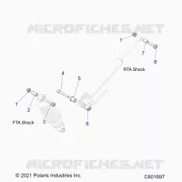 SUSPENSION, SHOCK MOUNTING, REAR SUSP.