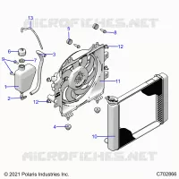 ENGINE, KÃŒHLSYSTEM, RADIATOR, FAN &amp; OVERFLOW BOTTLE