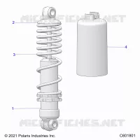 SUSPENSION, FRONT SHOCK TRACK