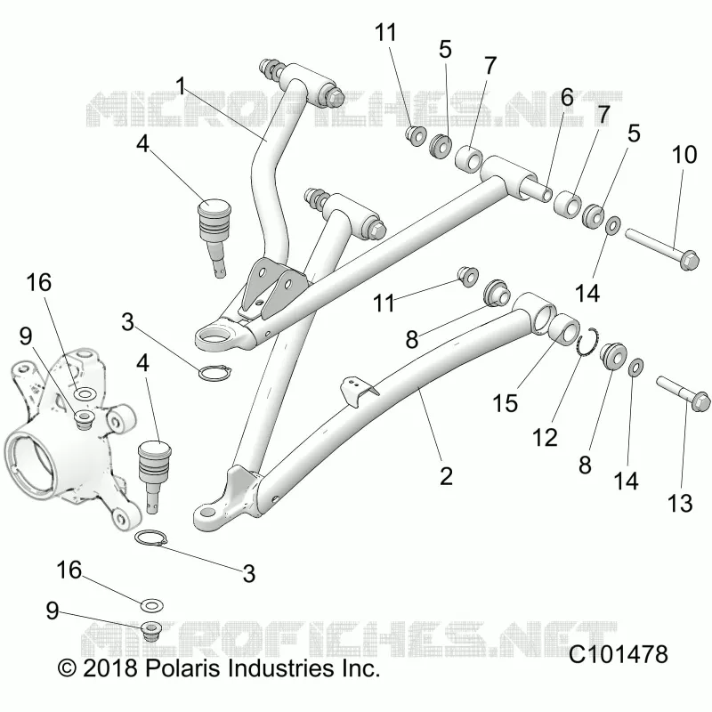 FRONT SUSPENSION A-ARMS