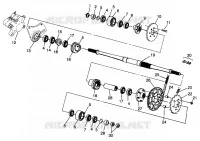 MITTLERER ANTRIEB 6X6 400L W968740 AND 6X6 400L NORWEGIAN N968740 (4935963596C003)