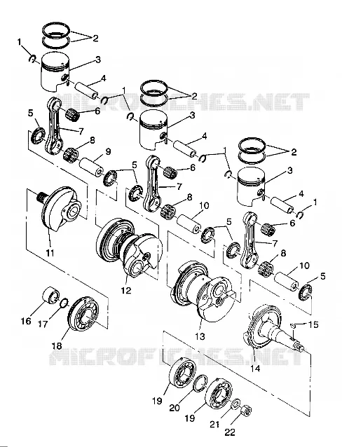 KURBELWELLE   KOLBEN SL 650 B944058 (4926992699023A)