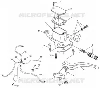 KONTROLLEN-MASTER CYLINDER/BREMSE LINE SPORT 400L W98BA38C (4947234723B009)