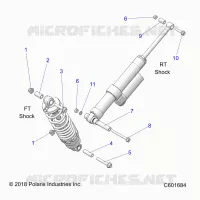 SUSPENSION, SHOCK MOUNTING, REAR SUSP.