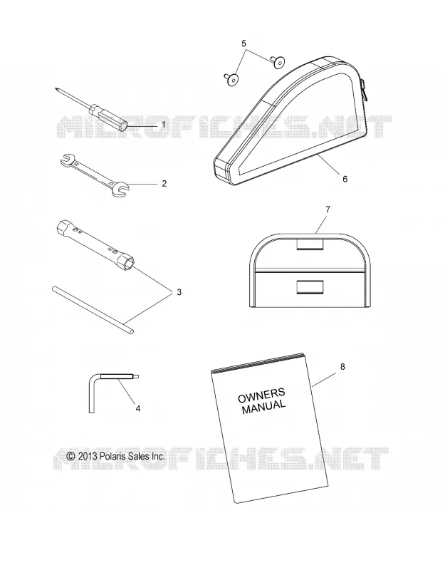 TOOLS, TOOL KIT AND OWNERS MANUAL